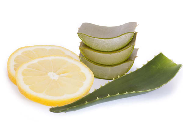 Aloe vera and clearance lemon juice for face